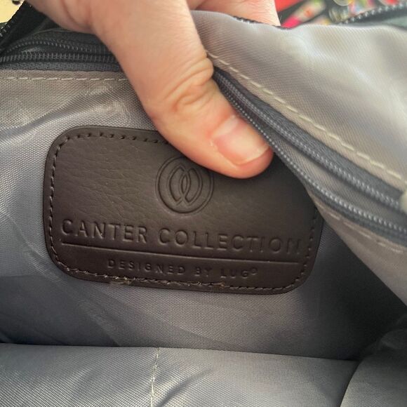 NWOT lug Canter Collection Black "Trotter Midnight" Mini Shoulder Hand Bag Purse - Picture 10 of 10